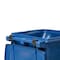 Toter Toter 64 Gal. Trash Can Blue with Quiet Wheels and Lid ANA64 - alternate 4